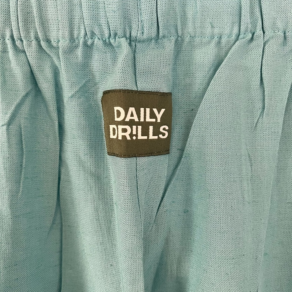 Daily Drills Wide-Leg Pants in Light Blue Flowy Resortwear - Picture 6 of 11